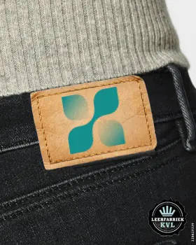 Leren Labels Met Logo