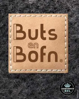 Leren Labels Met Logo