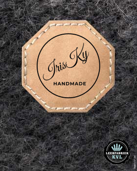 24 Leren labels | Leren labels met logo | Gepersonaliseerde leren labels