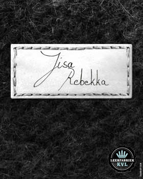 24 Leren labels | Leren labels met logo | Gepersonaliseerde leren labels