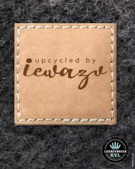 24 Leren labels | Leren labels met logo | Gepersonaliseerde leren labels