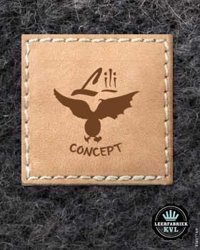 24 Leren labels | Leren labels met logo | Gepersonaliseerde leren labels